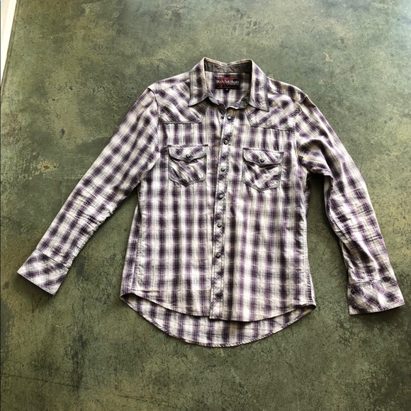rock & roll Cowboy Other - Men’s collared western shirt sz M